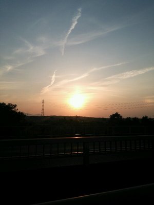 夕日